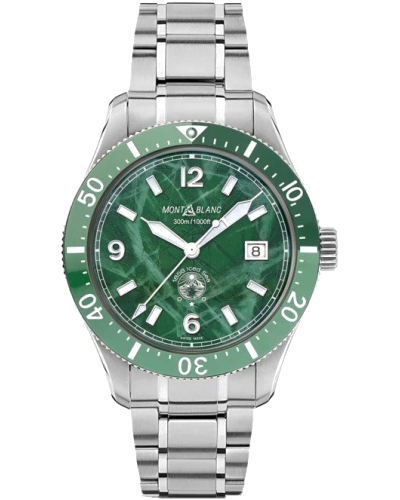 Montblanc Iced Sea Automatic Date Green on steel (horloges)